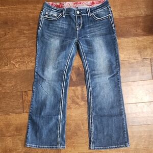 DowbEast Women's Blue Jeans, Heavy Stitching SIZE 14 REGULAR